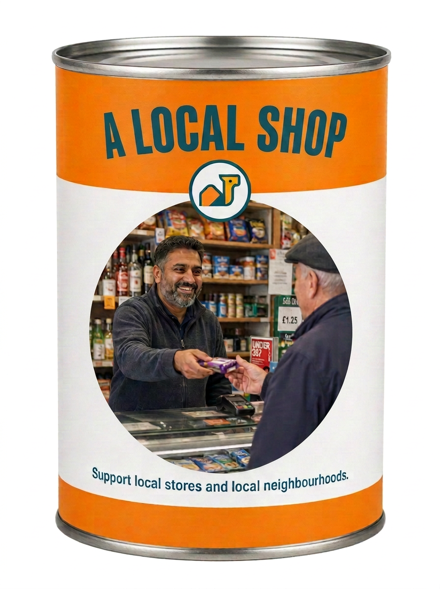 Local shops, local people — support local stores and local neighbourhoods.
